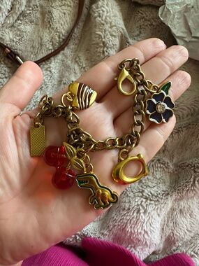 Gold-Tone Bag Charm. Looks like Coach